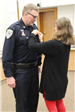030323 Police Promotion Captain Jeff Jirak receives badge