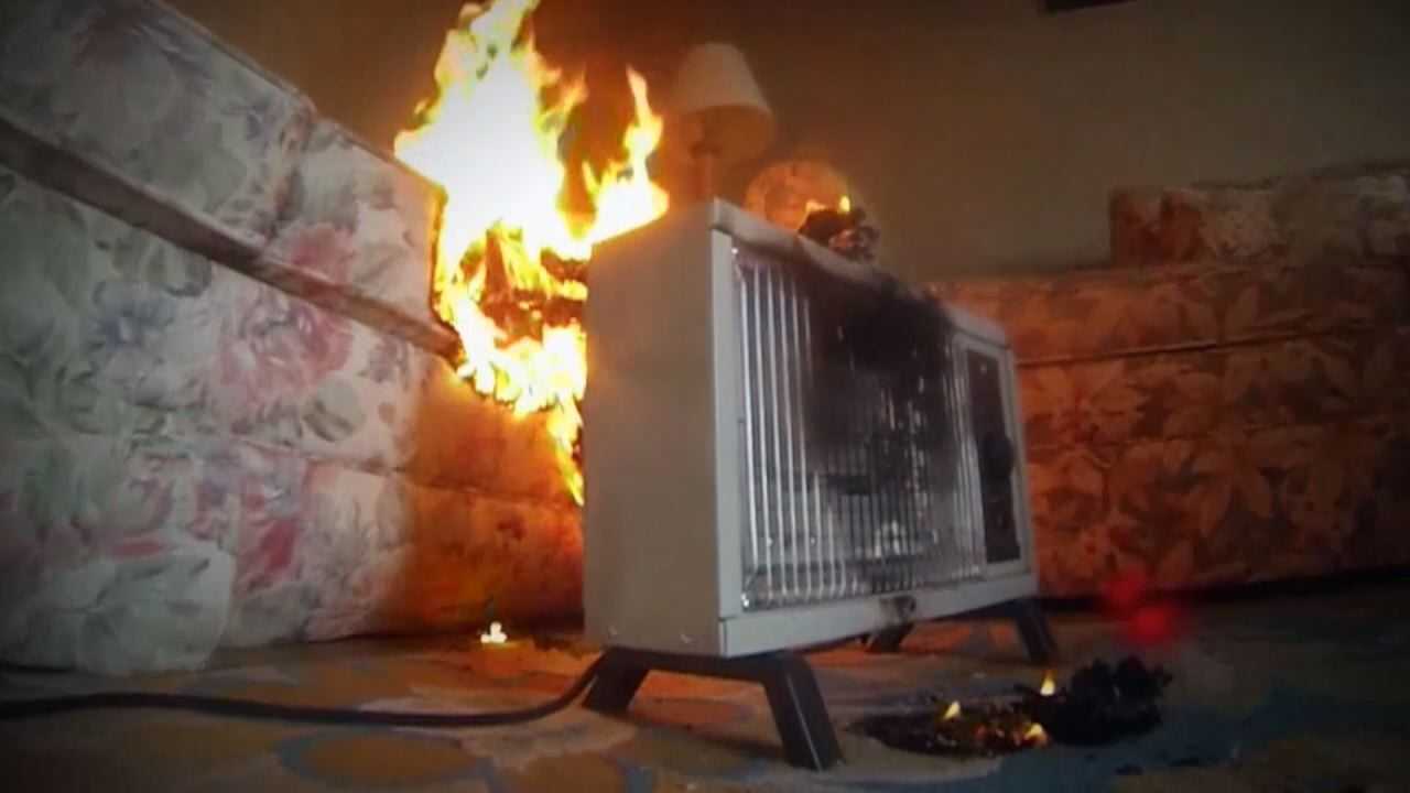 Space Heater fire (JPG)
