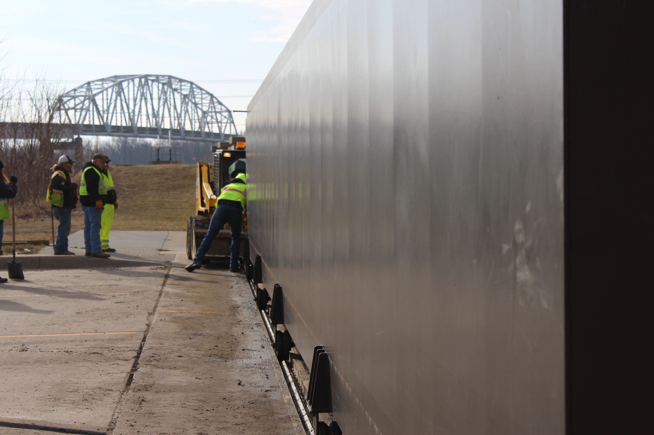 Floodgate Exercise - Wall with bridge in background (JPG) 031523 