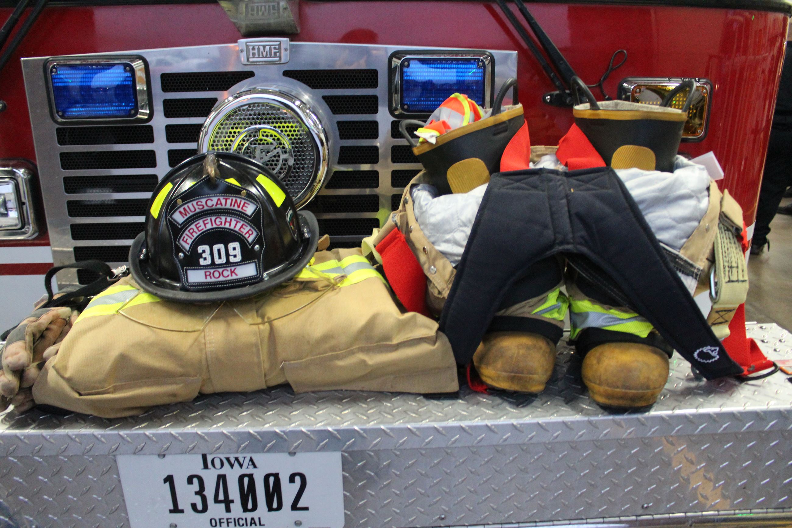 091123 Moment of Silence 001 - Firefighters Gear