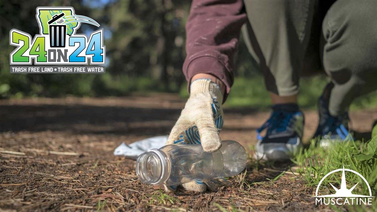 24 on 24 Promotion showing hand picking up plastic bottle (JPG) 04-22-24