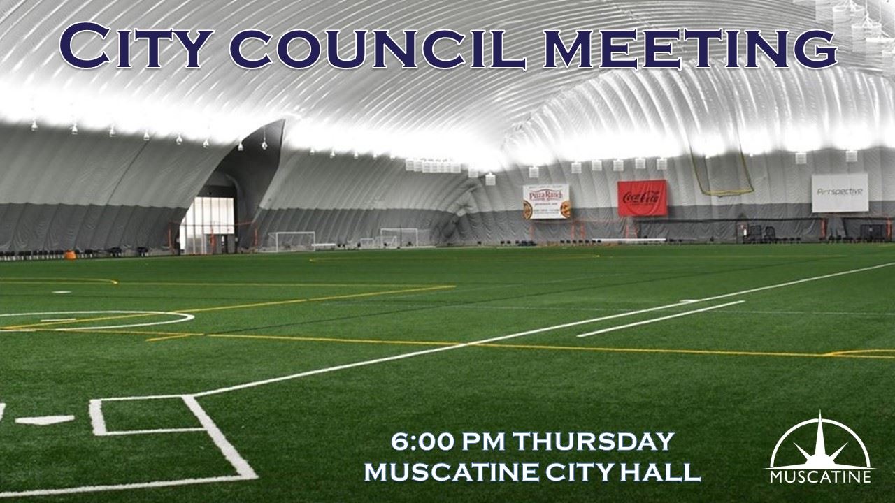 Muscatine City Council Meeting Promo showing rendering of sports dome inside (JPG) 06-19-24 