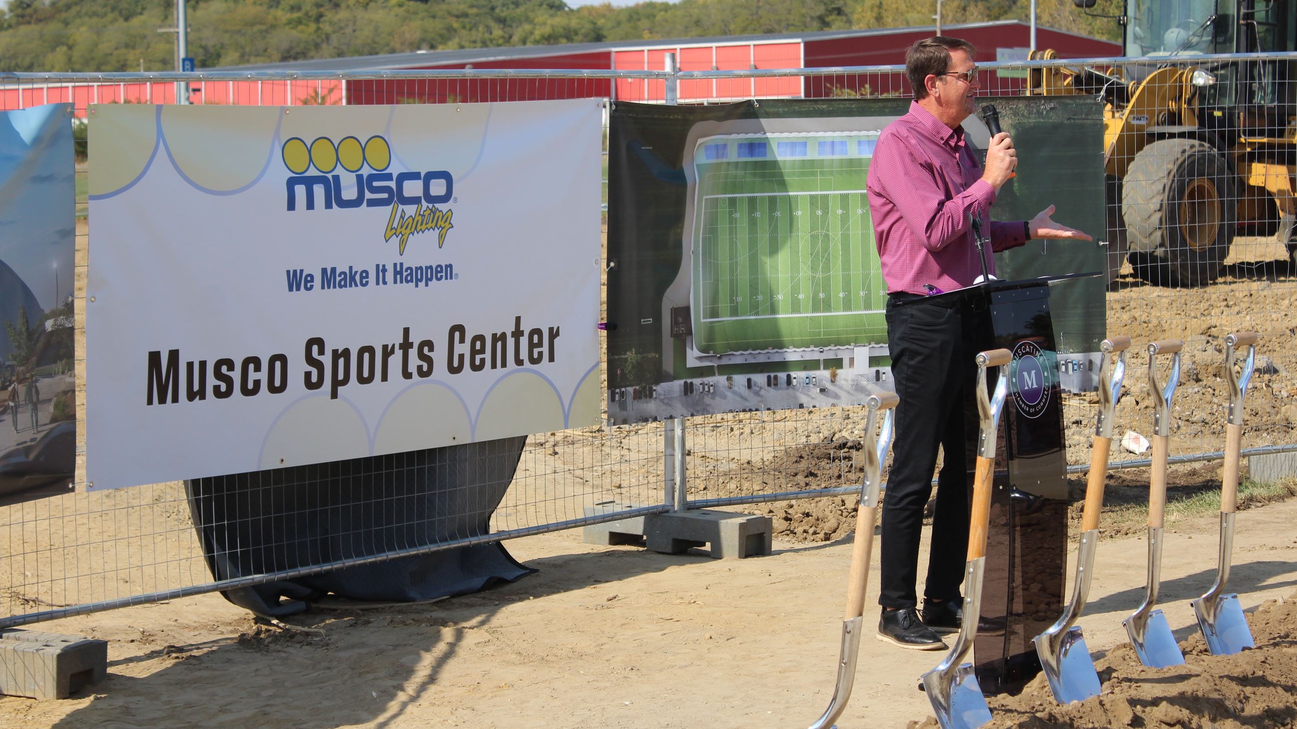 101024 Indoor Sports Complex 105 - Speaker Jeff Rogers, president,  CEO Musco LIghting