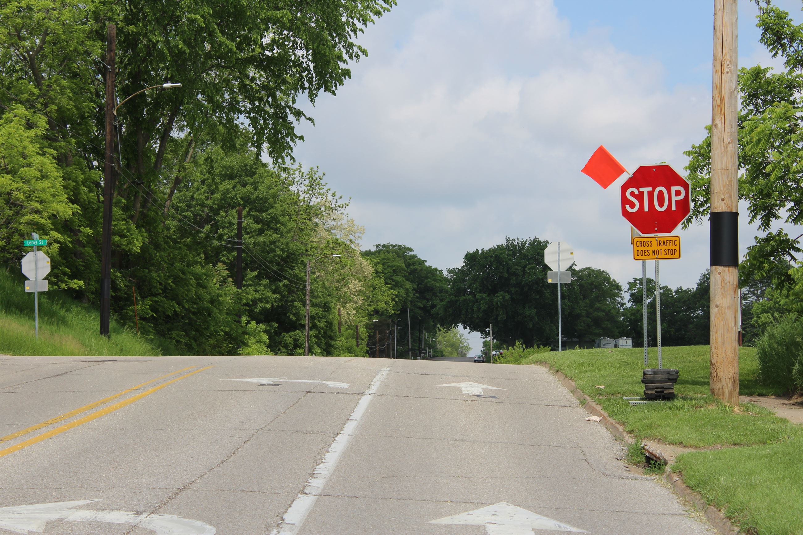 051624 Bidwell and Leroy Temporary Stop Sign (JPG)