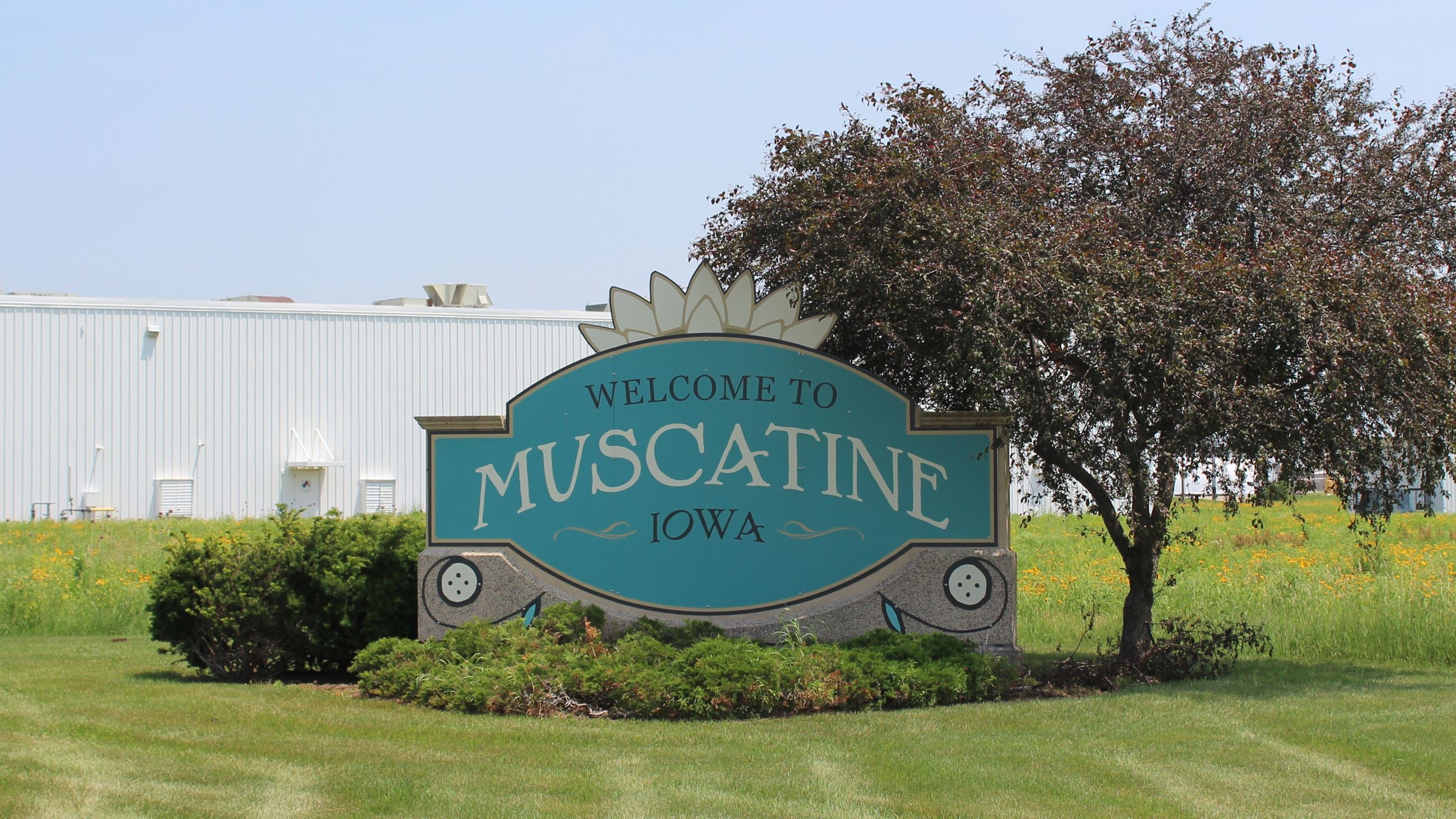 061125 Wayfinding 101 Sign on U.S. 61 south of Muscatine near Bandag (JPG)