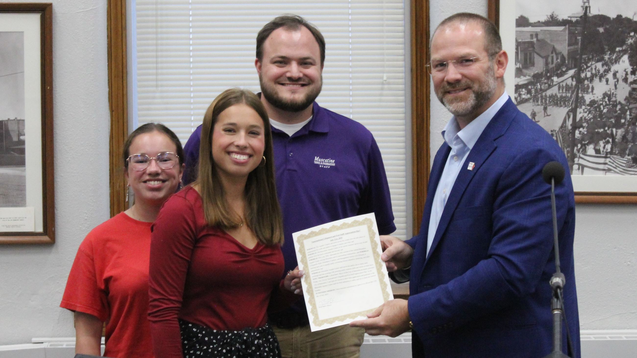 071725 Parks and Rec staff receives Proclamation from Mayor (JPG)