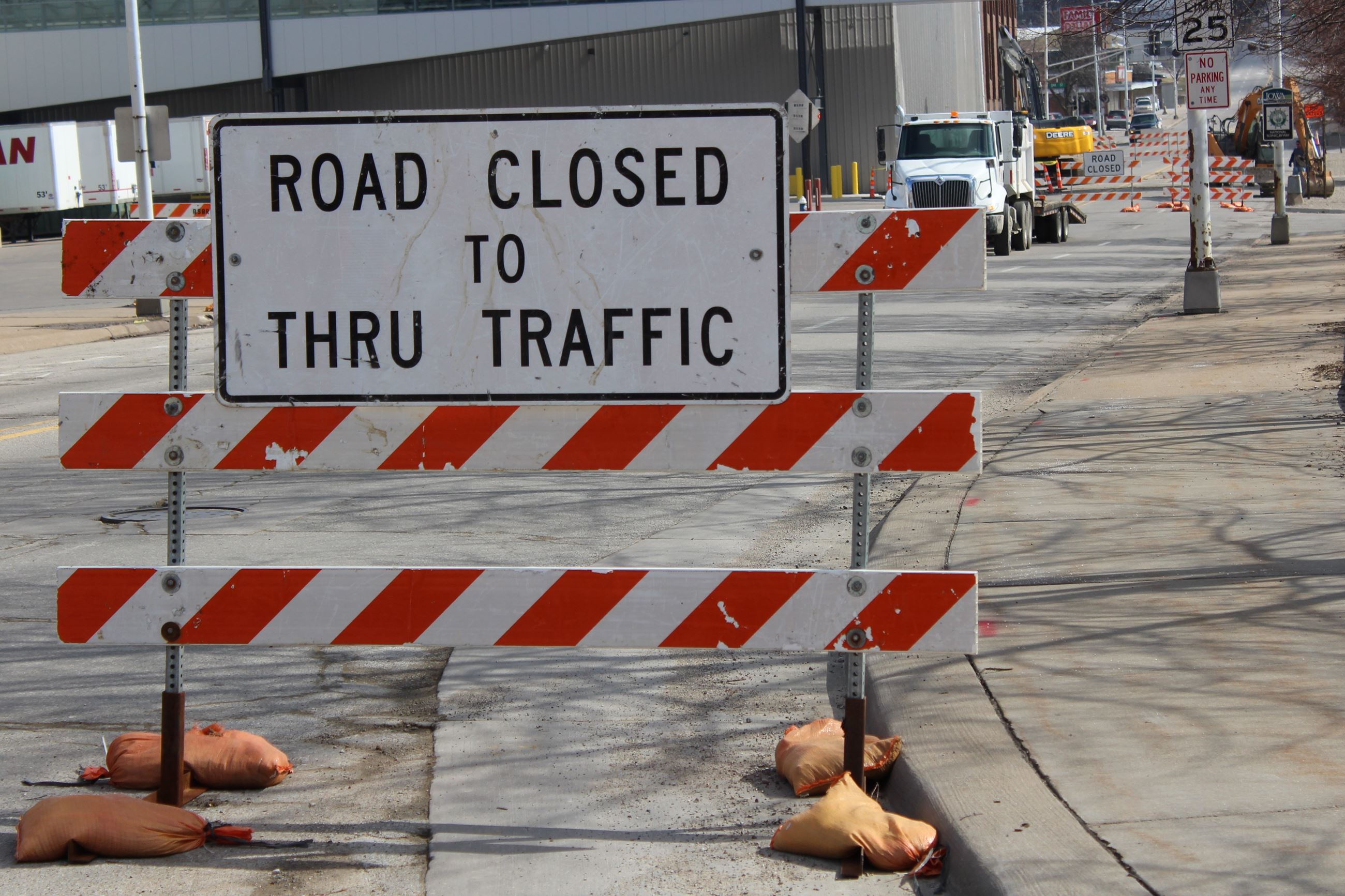 Road Closed to Thru Traffic Sign